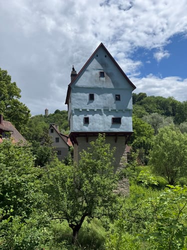 Rothenburg ob der Tauber: Alte Stadtmauer mit Wehrgang Runde