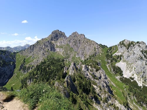 Brunnenkopfhütte und Großer Klammspitz