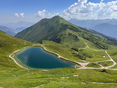 Bergstation Kanzelwandbahn - Rote Wand Ausblick