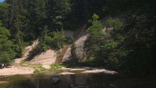 Eistobel: Oberer Wasserfall am Eissteg
