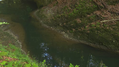 Eistobel: Oberer Wasserfall am Eissteg