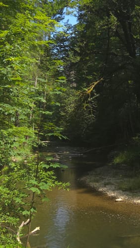 Eistobel: Oberer Wasserfall am Eissteg