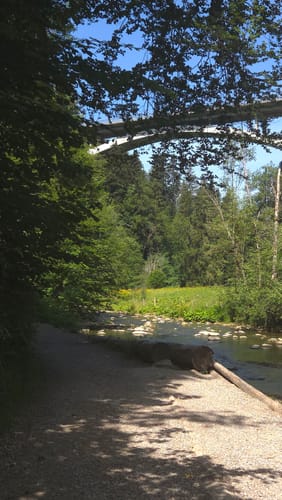 Eistobel: Oberer Wasserfall am Eissteg