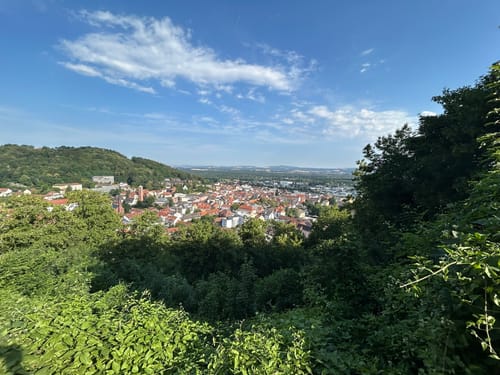 Landstuhl - Schlossruine Nanstein - Heidenfelsen