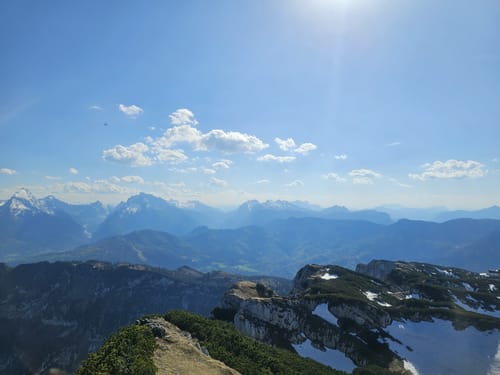 Berchtesgadener Hochthron von Hallthurm über Almsteig