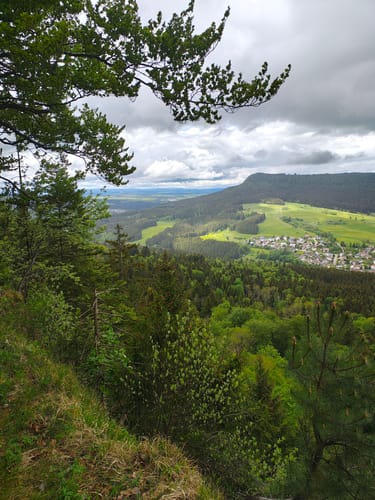Rappenstein von Wanderparkplatz Heidenhof