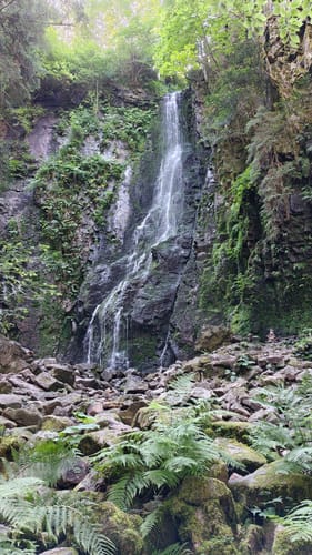 Burgbachwasserfall und Burgbachfelsen