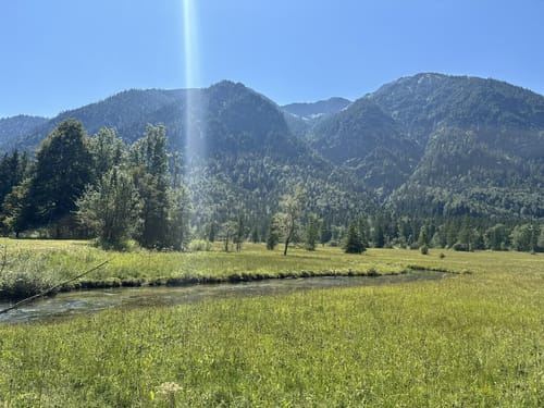 Rundweg ab Oberammergau entlang der Ammer