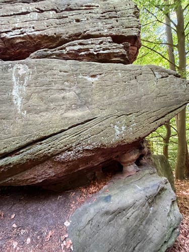 Durch den Reihenhäuser Wald zu den Jägersteinen