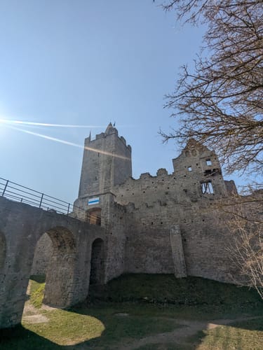 Himmelreichweg Geopfad über Rudelsburg Burg Saaleck