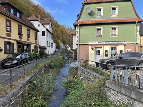 Ziegenrück: an der Saale zum Lasterberg