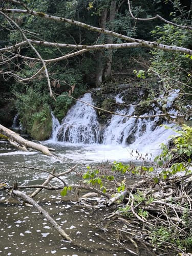 Zur Ruine Wartstein und dem Wasserfall Hohe Gießel