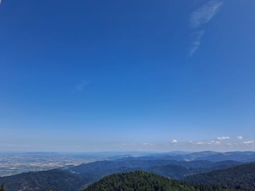 Hochblauen Gipfel