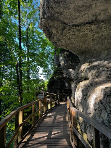 Teufelsbrücke - Hängebrücke  von Oberbergstraße