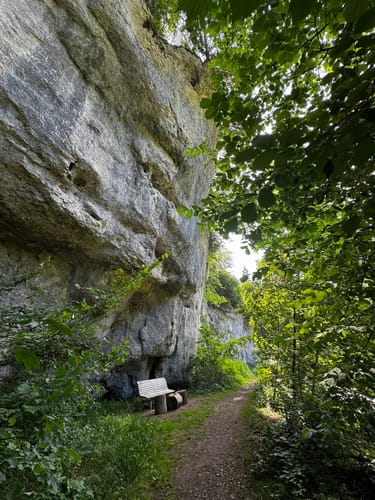 Teufelsbrücke - Hängebrücke  von Oberbergstraße