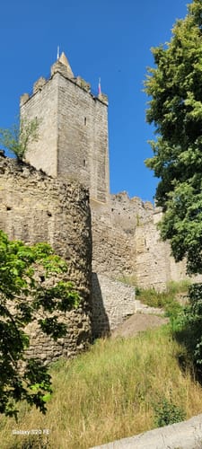 Himmelreichweg Geopfad über Rudelsburg Burg Saaleck