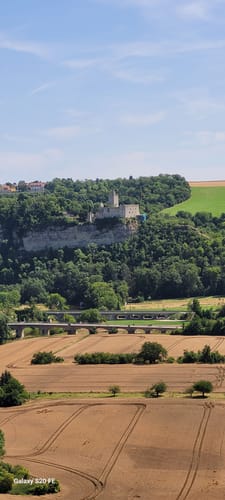 Himmelreichweg Geopfad über Rudelsburg Burg Saaleck