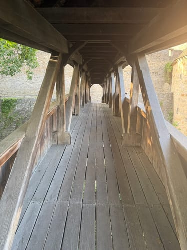 Rothenburg ob der Tauber: Alte Stadtmauer mit Wehrgang Runde