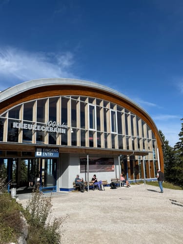 Bergstation Alpspitzbahn - Bergstation Kreuzeckbahn