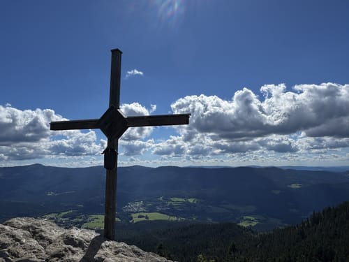 Über den Grenzpfad zum Osser
