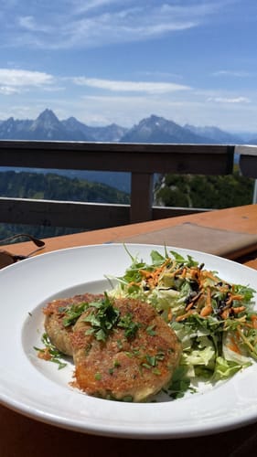 Stöhrhaus und Berchtesgadener Hochthron über die Albachklamm
