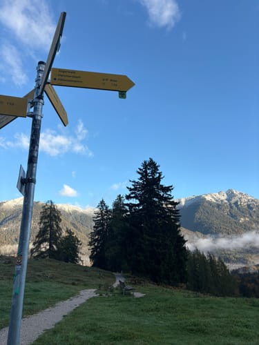 Panoramaweg Bergblick Runde von Untergrainau