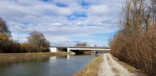 Pfrombach nach Aich über den Mittleren Isar Kanal