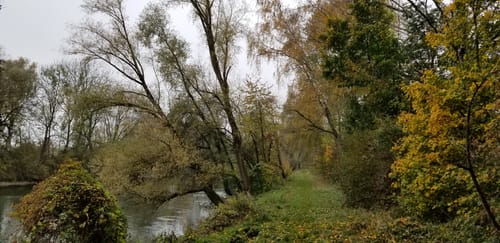 Pfrombach nach Aich über den Mittleren Isar Kanal