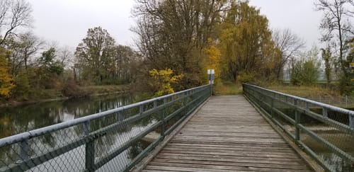 Pfrombach nach Aich über den Mittleren Isar Kanal