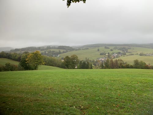Schloß Purschenstein zur Talsperre Rauschenbach