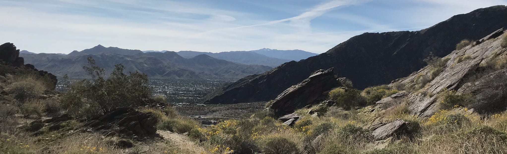North Lykken Trail to Palm Springs -