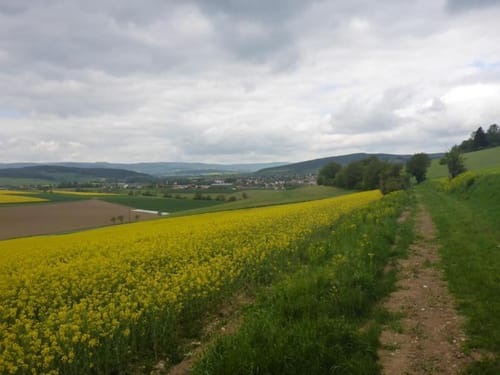 Zubringer Rhön-Rennsteig-Radweg: Von Mellrichstadt nach Fladungen