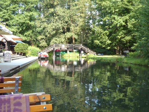 Stocherkahnfahrt:  Waldschlößchenhafen Burg