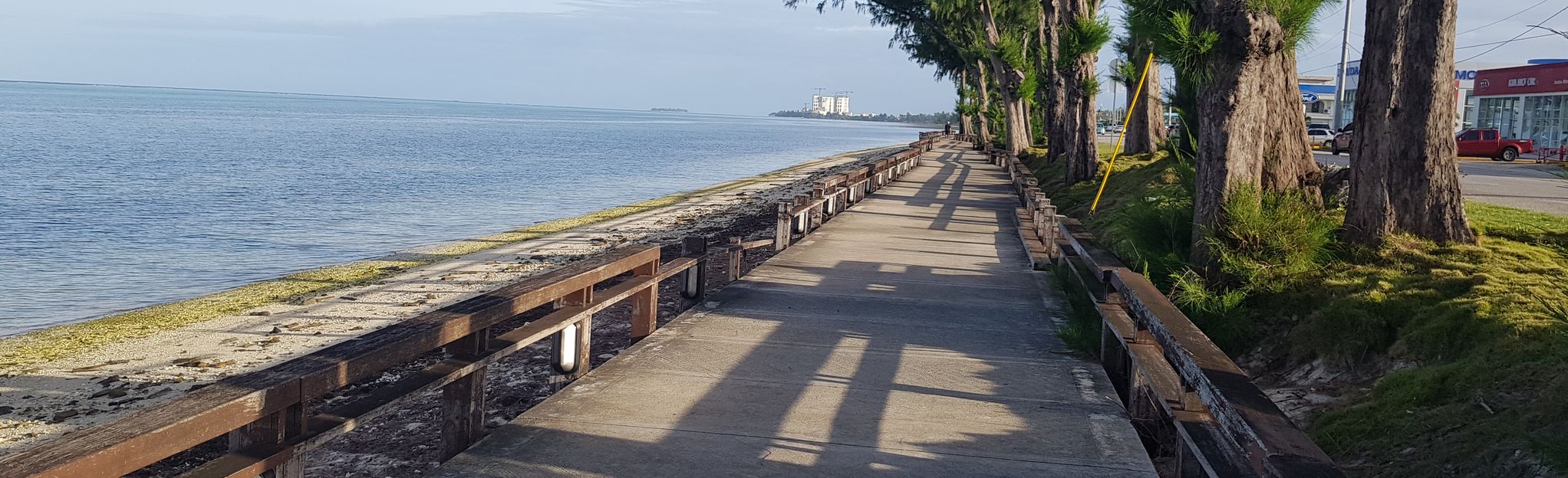 Saipan Beach Road Pathway Northern Mariana Islands Northern Mariana