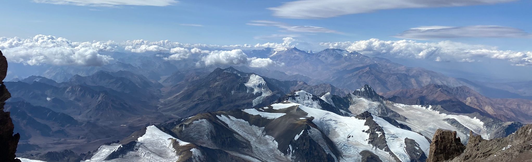 Aconcagua Summit from Camp Colera and Berlin, Mendoza, Argentina - 8 ...