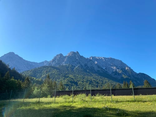 Wörnerkopf und Hochlandhütte von Mittenwald