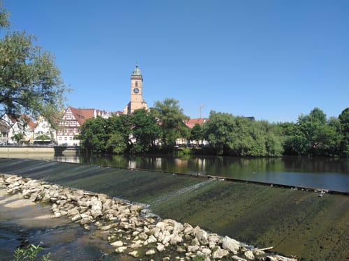 Neckar südlich von Nürtingen