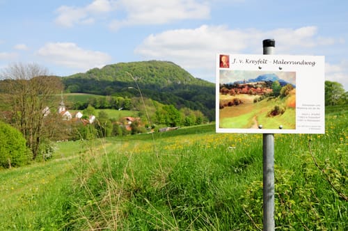 Malerdorf Kleinsassen: Julius-von-Kreyfelt-Malerrundweg
