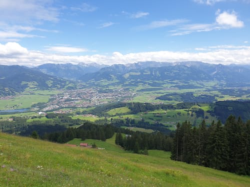 Abstieg vom Mittag bei Immenstadt