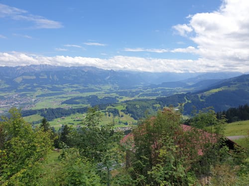 Abstieg vom Mittag bei Immenstadt