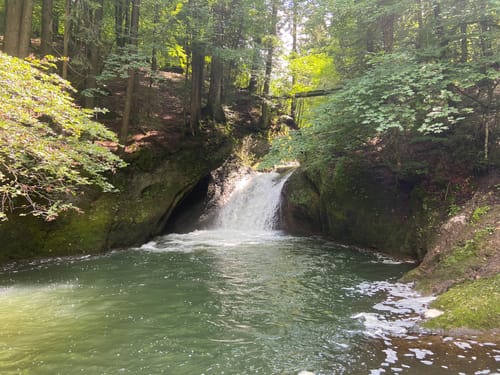 Eistobel: Oberer Wasserfall am Eissteg