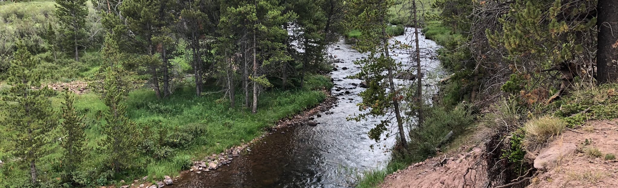 Lake Hessie via East Fork Smiths Fork and North Slope Highline A Trails