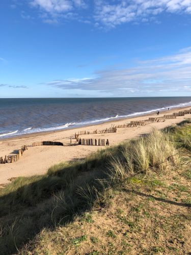 can you walk dogs on hunstanton beach