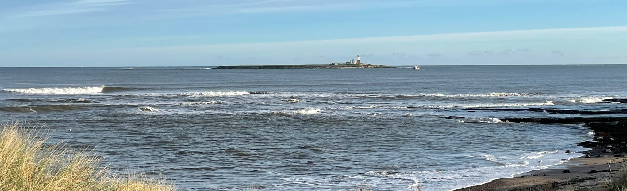 Northumberland Coast Path Amble to Ladyburn Lake, Northumberland