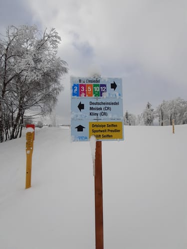 Skilanglauf auf der Loipe in Bad Einsiedel