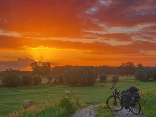 MTB Rundweg von Arendsee über Wittenberge entlangs die Elbe
