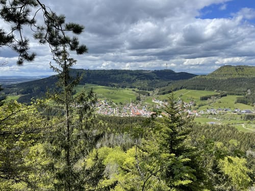 Rappenstein von Wanderparkplatz Heidenhof