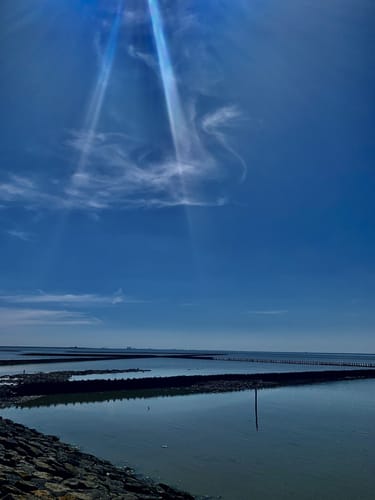 Von Greetsiel vorm Deich nach Norddeich