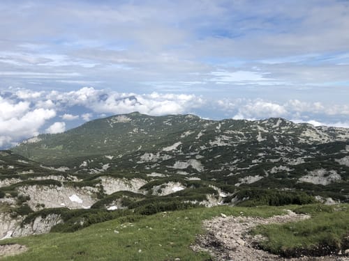 Stöhrhaus und Berchtesgadener Hochthron über die Albachklamm
