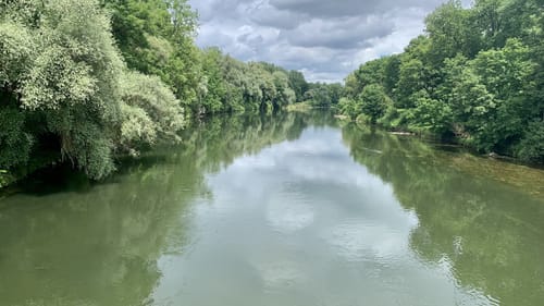 An der Isar zwischen Grüneck und Achering